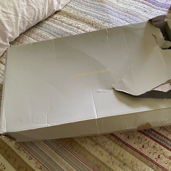 Marc Fisher Womens Rela Heels Tall Knee-High Boots - Dark Green Suede Size 10M - Picture 15 of 16